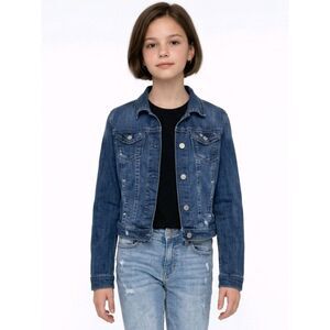 Aeropostale Blue Destressed Girls Denim Jacket Size M